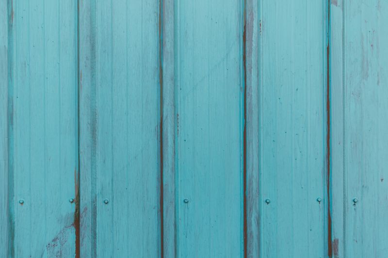 Blue Siding Installation